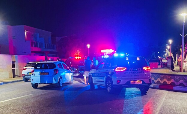 זירת דקירת האישה בנהריה (צילום: נועם פלקאסא, TPS)