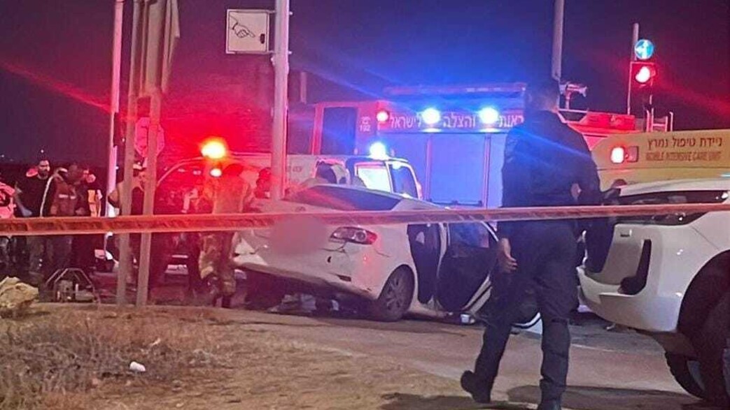 זירת התאונה הקשה בנגב