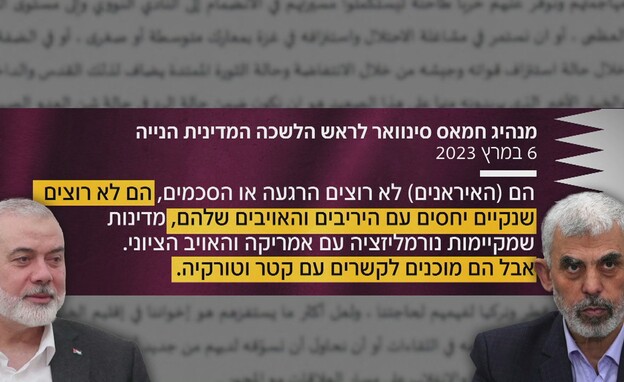 מנהיג חמאס יחיא סינוואר לראש הלשכה המדינית הנייה