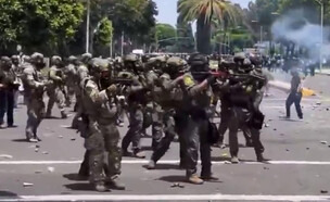 הפגנות נגד רשויות אכיפת ההגירה בלוס אנג'לס (צילום: שימוש לפי סעיף 27א' לחוק זכויות יוצרים)