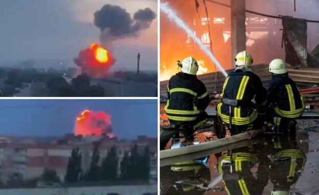 התגובה מרוסיה (צילום: מתוך תיעוד שעלה ברשתות החברתיות, שימוש לפי סעיף 27א' לחוק זכויות יוצרים)