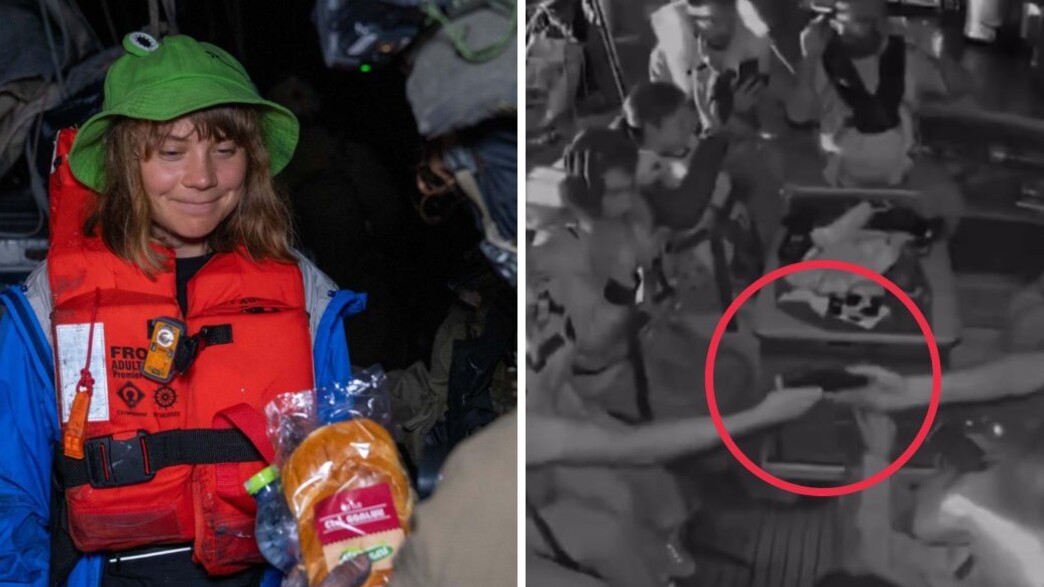 זריקת טלפונים מהמשט של גרטה זריקת טלפונים מהמשט של גרטה