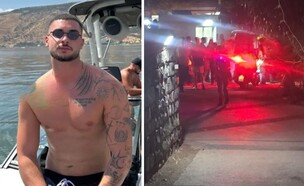 דניאל אסלן וזירת הירי (צילום: יוסף בטיטו חדשות טבריה והסביבה)