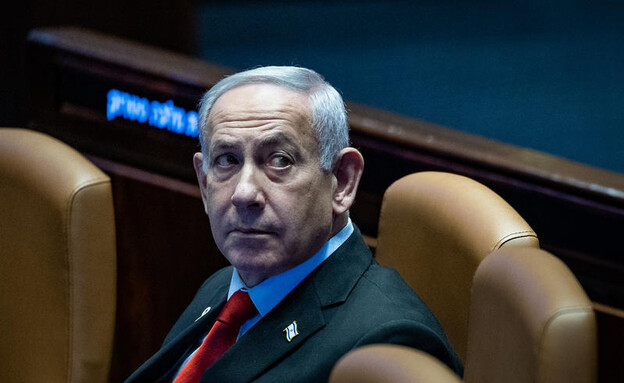 נתניהו במליאת הכנסת (צילום: יונתן זינדל, פלאש 90)