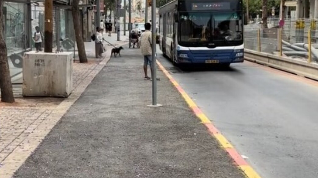 תחנת אוטובוס ששופצה והמפרץ בוטל