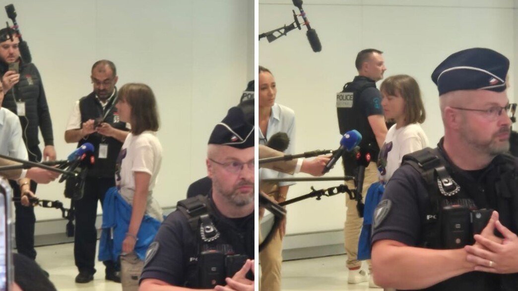 גרטה אחרי הנחיתה בפריז