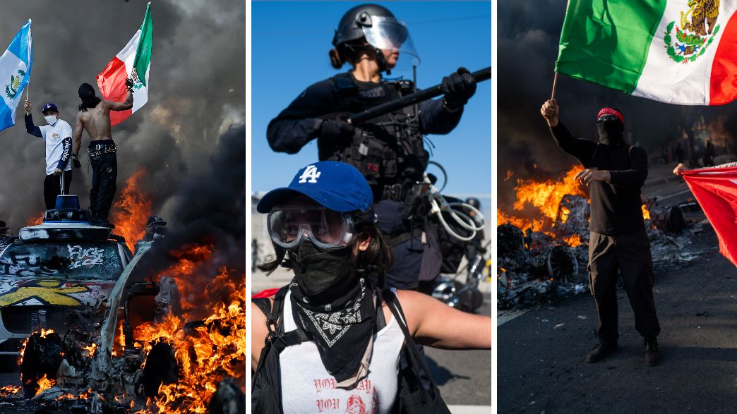 הפגנות מהומות לוס אנג'לס