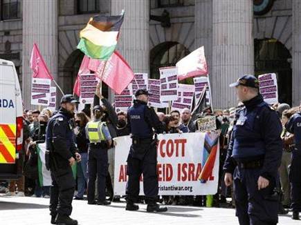 מחאות אנטי ישראליות בדבלין (GETTY) (צילום: ספורט 5)