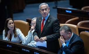 ראש הממשלה בנימין נתניהו בכנסת (צילום: יונתן זינדל, פלאש 90)