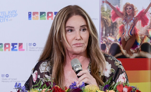 קייטלין ג'נר בהצהרה (צילום: אבשלום ששוני, פלאש 90)