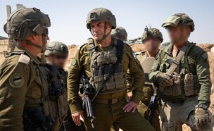 הרמטכ"ל אייל זמיר בסיור בצפון רצועת עזה (צילום: דובר צה"ל)