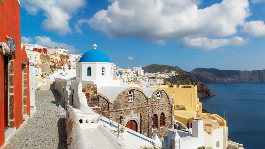 סנטוריני בלי תיירים יוון