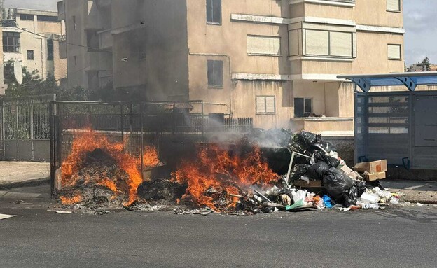 ערימות של זבל ברחבי נצרת (צילום: שימוש לפי סעיף 27א' לחוק זכויות יוצרים)