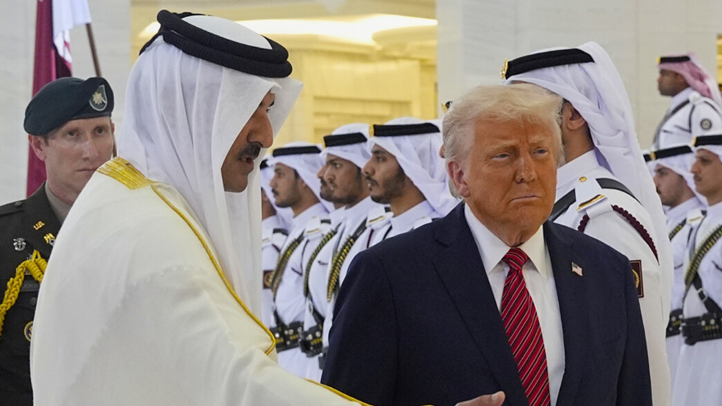 אמיר קטאר ודונלד טראמפ אמיר קטאר ודונלד טראמפ