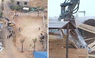 פשיטה על מתחם שהוקם על קרקע חקלאית סמוך לרחובות