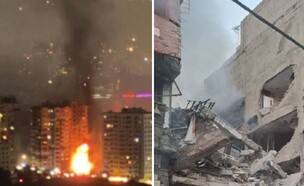 איראן וטהרן לאחר גלי התקיפות הראשונים (צילום: מתוך תיעוד שעלה ברשתות החברתיות, שימוש לפי סעיף 27א' לחוק זכויות יוצרים)