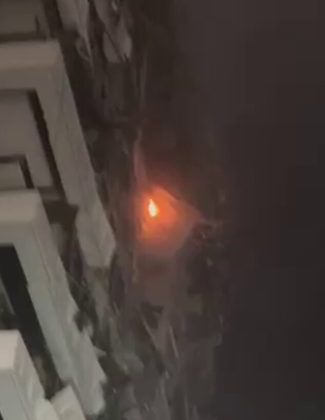 אחת מזירות הנפילה במרכז הארץ (צילום: לפי סעיף 27 א')