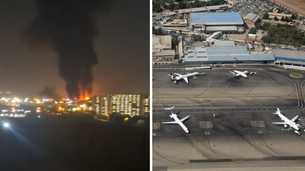 נמל התעופה שהופגז באיראן