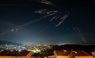 יירוטים לאחר שיגור טילים מאיראן (צילום: מיכאל טומרקין)