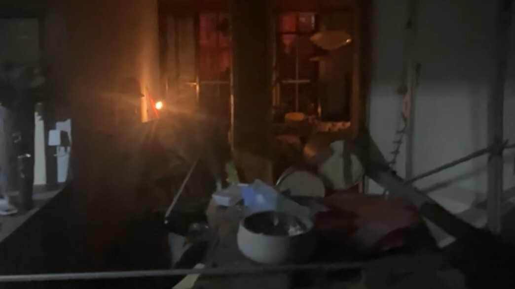 הנזק לביתה של שרה וינו אלעד מפגיעת טיל מאיראן