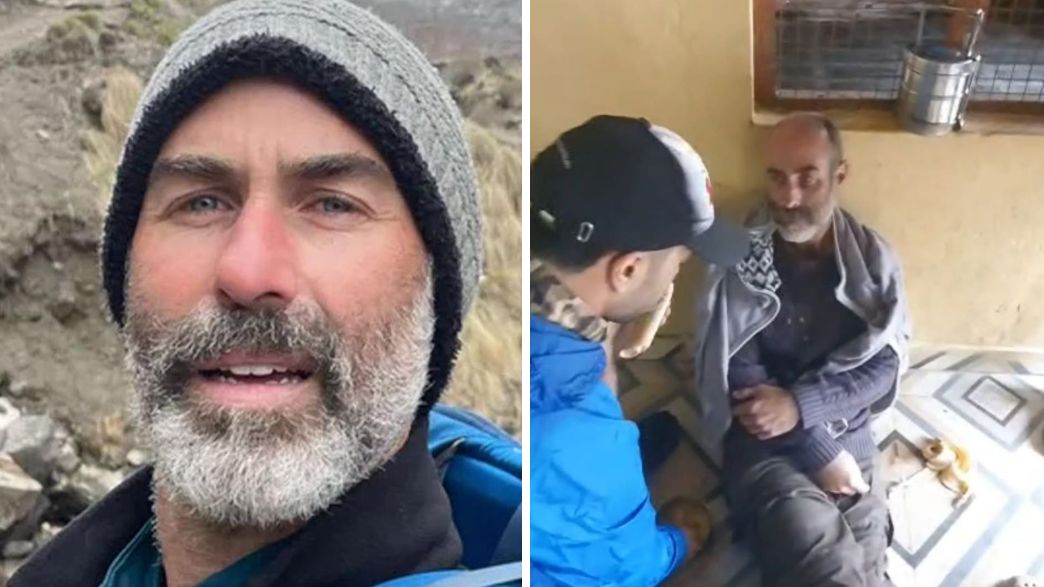 מטייל ישראלי חולץ הודו מטייל ישראלי חולץ הודו