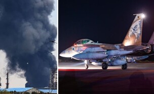 התקיפות באיראן (צילום: דובר צה"ל | ATTA KENARE/AFP via Getty Images)
