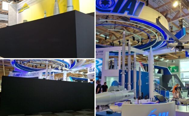 האירוע בסלון האווירי בפריז (צילום: אגף דוברות וקשרי ציבור במשרד הביטחון)