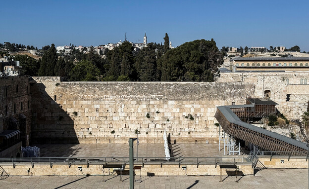 רחבת הכותל ריקה בעקבות מלחמה עם איראן רחבת הכותל ריקה בעקבות מלחמה עם איראן