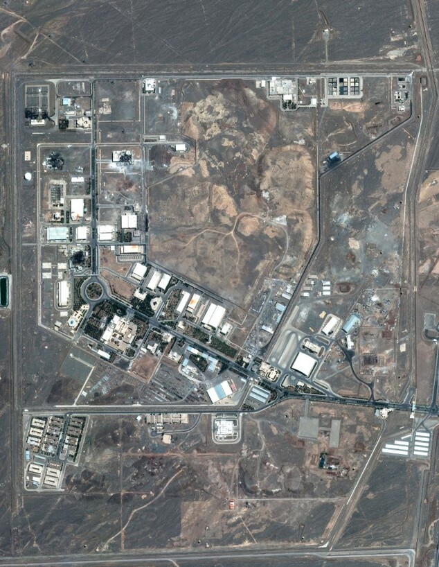 מתקן הגרעין בנתנז (צילום: Maxar Technologies)