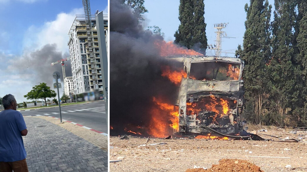 נזק בעקבות נפילות במרכז הארץ