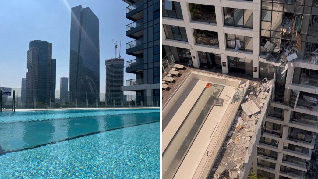 בריכה בגובה לפני ואחרי בריכה בגובה לפני ואחרי