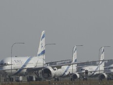 מטוסי אל על שהוטסו לקפריסין, בשבת (צילום: AP)