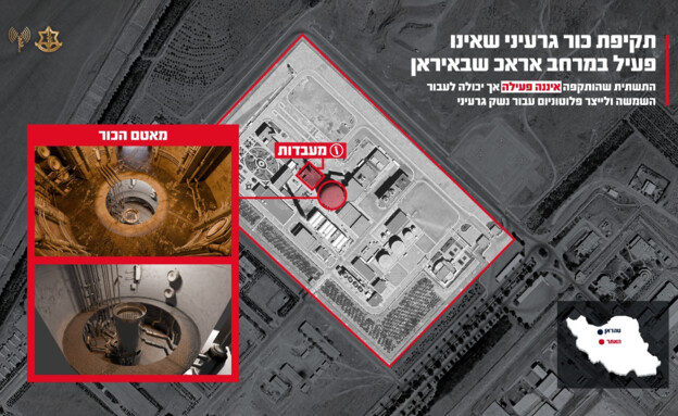 הכור הגרעיני במרחב אראכ (צילום: דובר צה