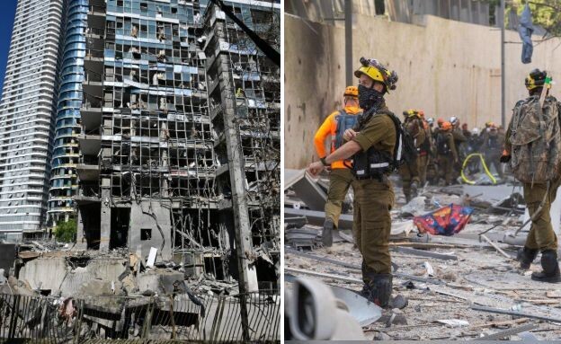 זירת פגיעה במרכז הארץ
