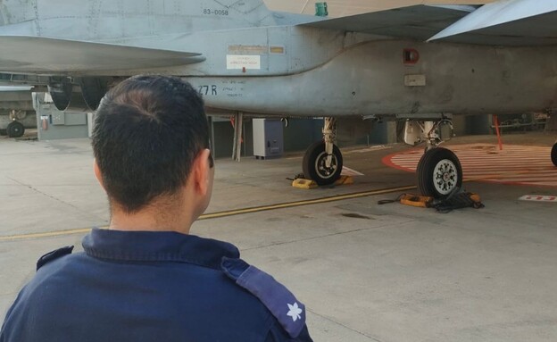 רס"ן ב', קצין ביחידת האחזקה האווירית 22 (צילום: דובר צה"ל)