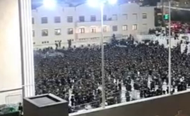 חתונה של חסידות בעלז בירושלים בניגוד להנחיות (צילום: שימוש לפי סעיף 27א' לחוק זכויות יוצרים)