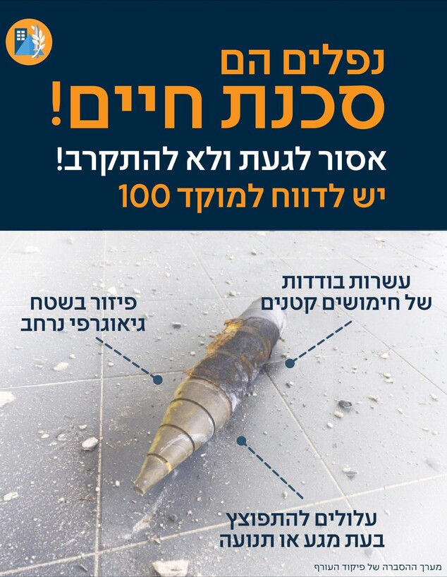 טיל בעל יכולת פיזור של חימושים קטנים (צילום: דובר צה