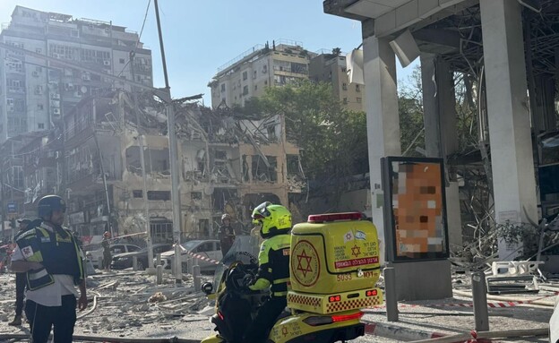 פגיעה ישירה במרכז הארץ (צילום: שימוש לפי סעיף 27א' לחוק זכויות יוצרים)