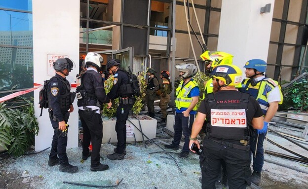 נזקי הדף במרכז הרפואי וולפסון (צילום: דוברות וולפסון)