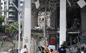 פגיעה ישירה במרכז הארץ (צילום: יוסי זליגר, TPS)