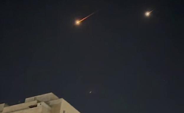 יירוטים בשמי הארץ בעקבות המטח מאיראן (צילום: אח