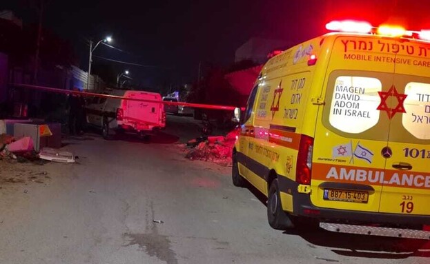 זירת הרצח בתל שבע (צילום: תיעוד מבצעי מד