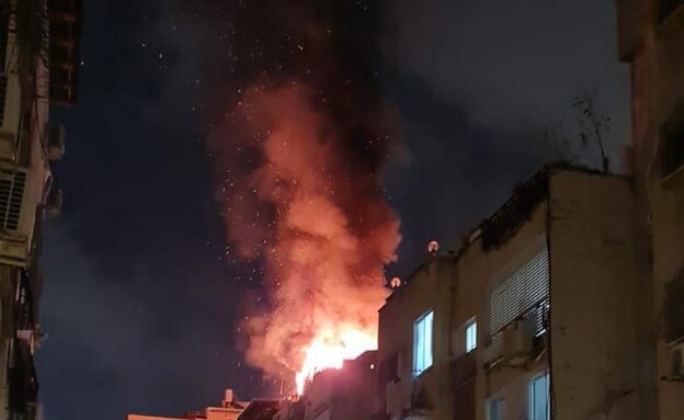 נפילה באזור חולון (צילום: לפי סעיף 27 א')