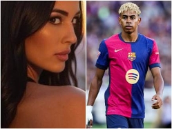 לאמין ימאל וקלאודיה באבל (GETTY) (צילום: ספורט 5)