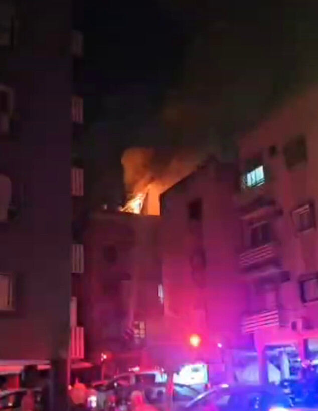נפילה באזור חולון (צילום: לפי סעיף 27 א')