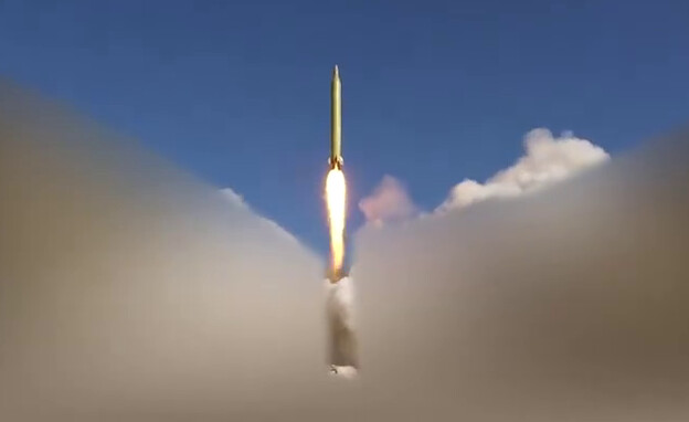 שיגור באיראן (צילום: שידורי התעמולה של המשטר)