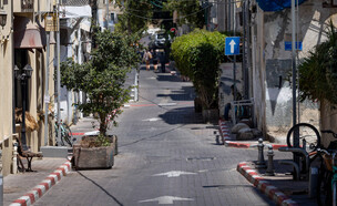 רחוב ריק בתל אביב במהלך המלחמה עם איראן (צילום: חיים גולדברג, פלאש 90)
