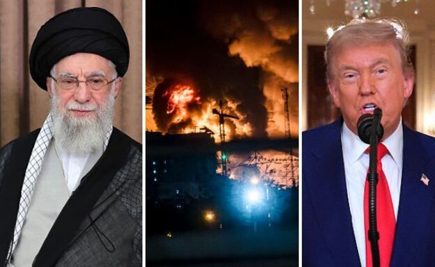 המתיחות והאיום האיראני (צילום: CARLOS BARRIA/POOL/AFP via GettyImages |  KHOSHIRAN/Middle East Images | Office of the Supreme Leader of Iran)
