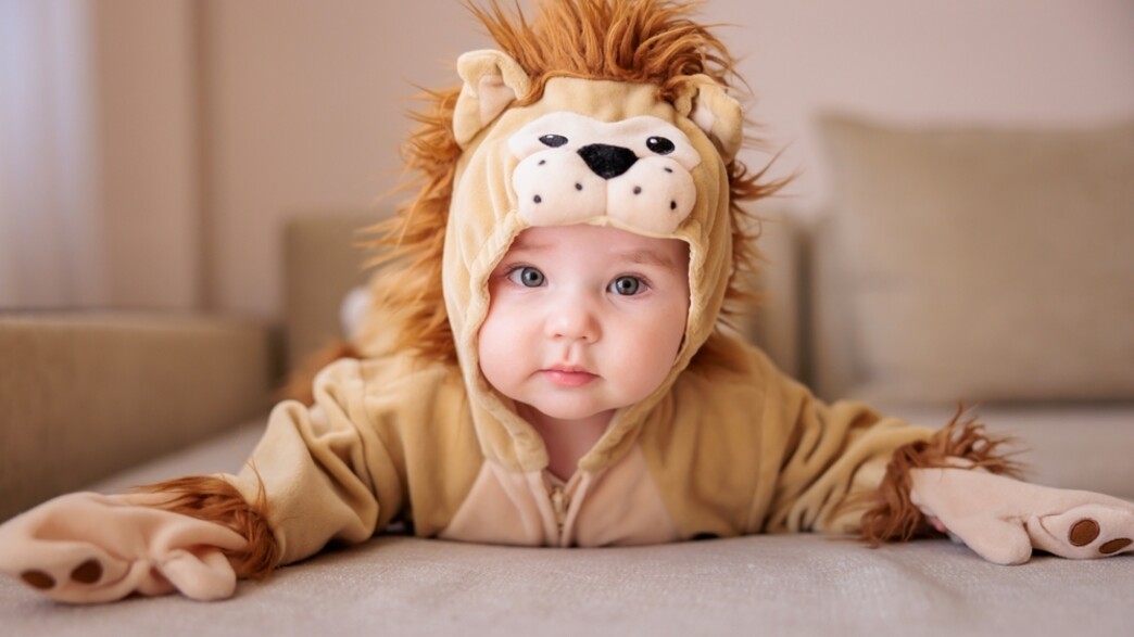 תינוק בתחפושת אריה