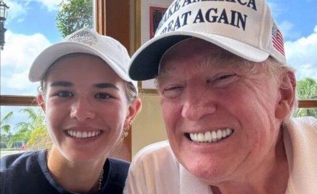 קאי טראמפ, דונאלד טראמפ (צילום: tik tok)